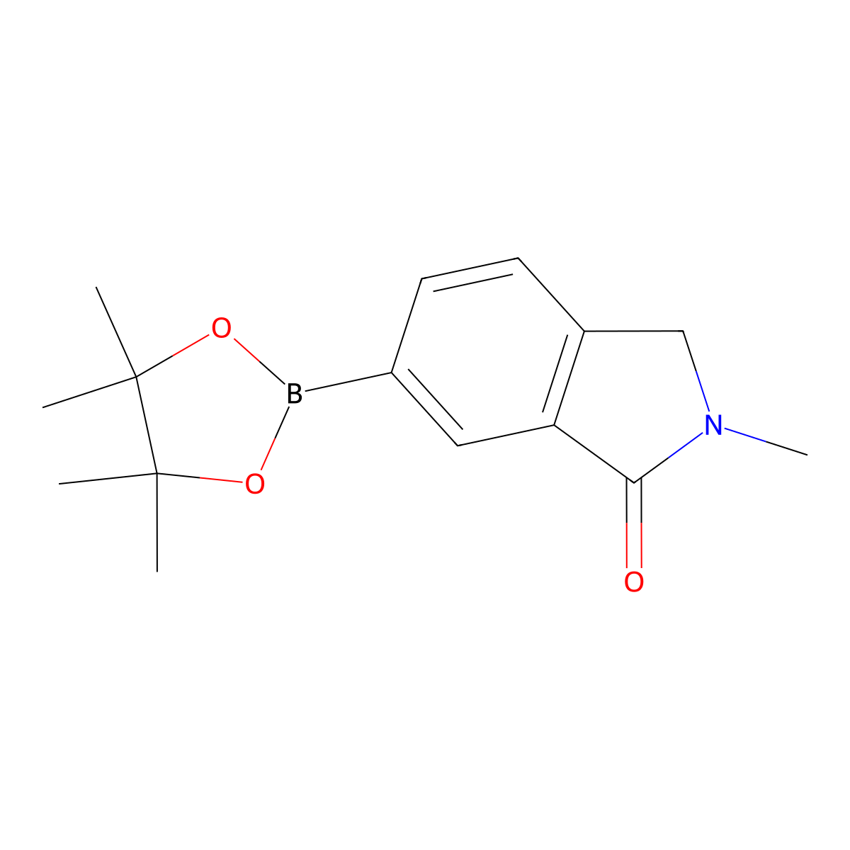 2-methyl-6-(4,4,5,5-tetramethyl-1,3,2-dioxaborolan-2-yl)-2,3-dihydro-1H-isoindol-1-one molecular structure, CAS 1313399-38-0