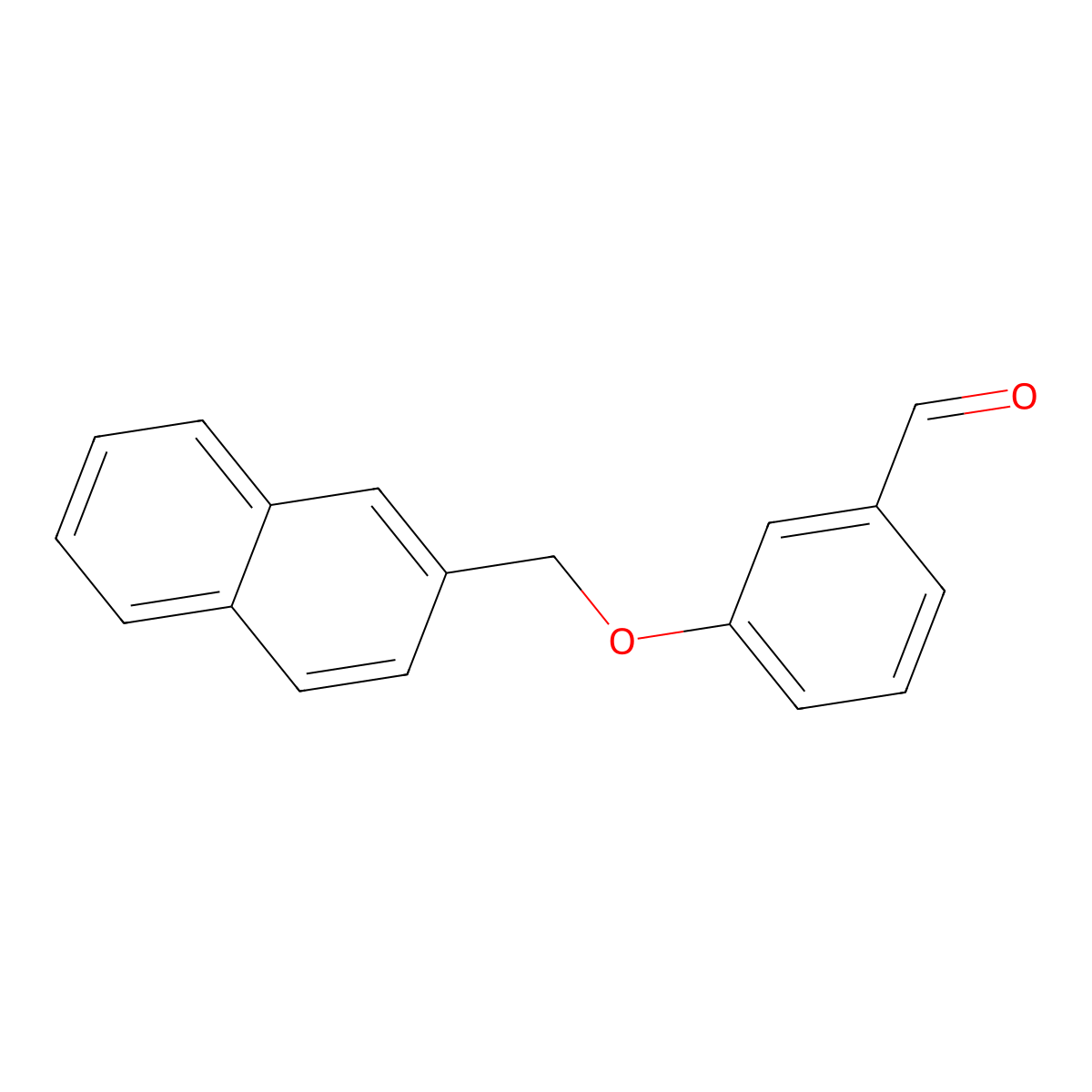 3-(Naphthalen-2-ylmethoxy)benzaldehyde molecular structure, CAS 131340-67-5