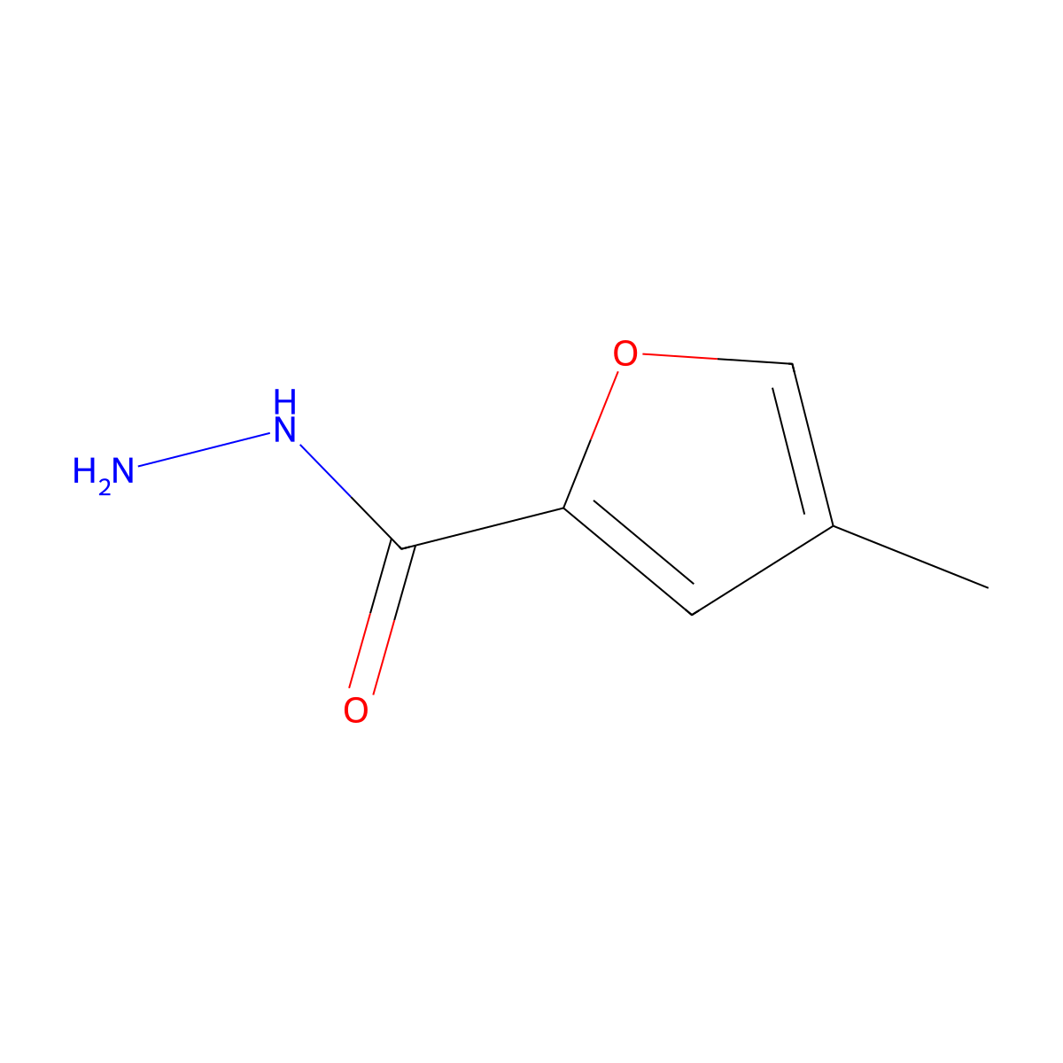 4-Methylfuran-2-carbohydrazide molecular structure, CAS 1313406-05-1
