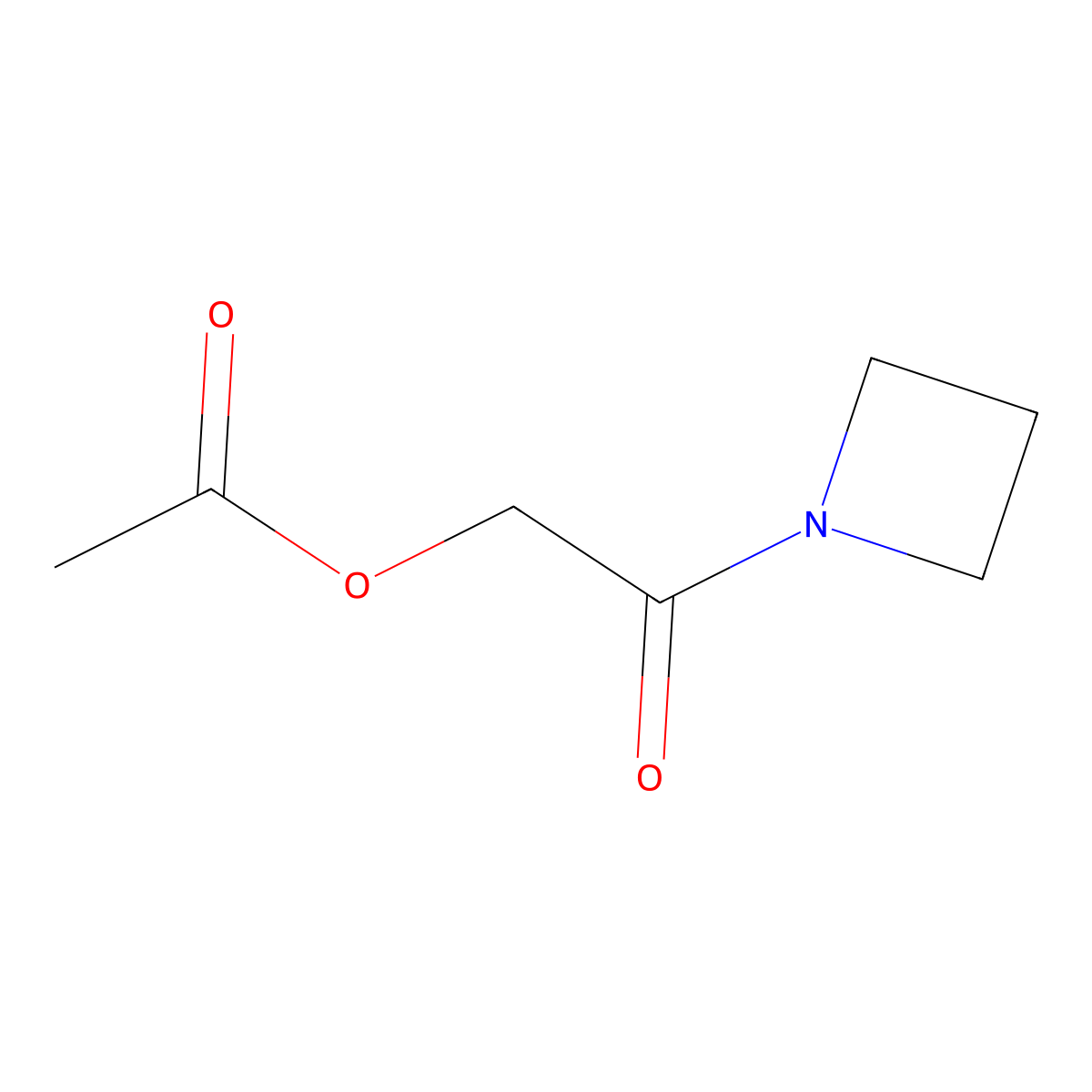 2-(Azetidin-1-yl)-2-oxoethyl acetate molecular structure, CAS 1313410-39-7