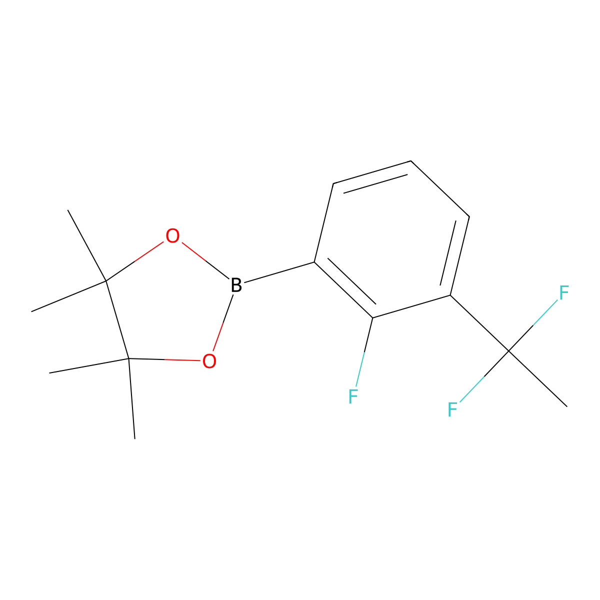 2-[3-(1,1-Difluoroethyl)-2-fluorophenyl]-4,4,5,5-tetramethyl-1,3,2-dioxaborolane molecular structure, CAS 1313426-11-7