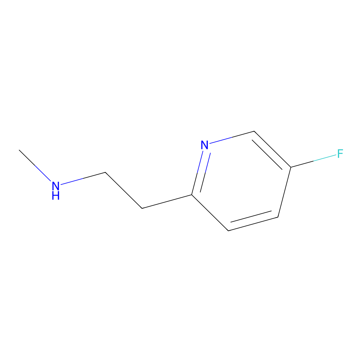 2-(5-Fluoropyridin-2-yl)-N-methylethanamine molecular structure, CAS 1313426-27-5