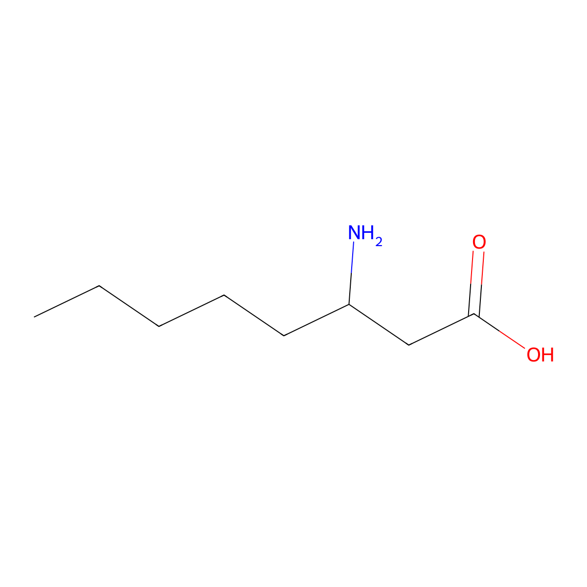 (R)-3-Aminooctanoic acid molecular structure, CAS 131347-77-8