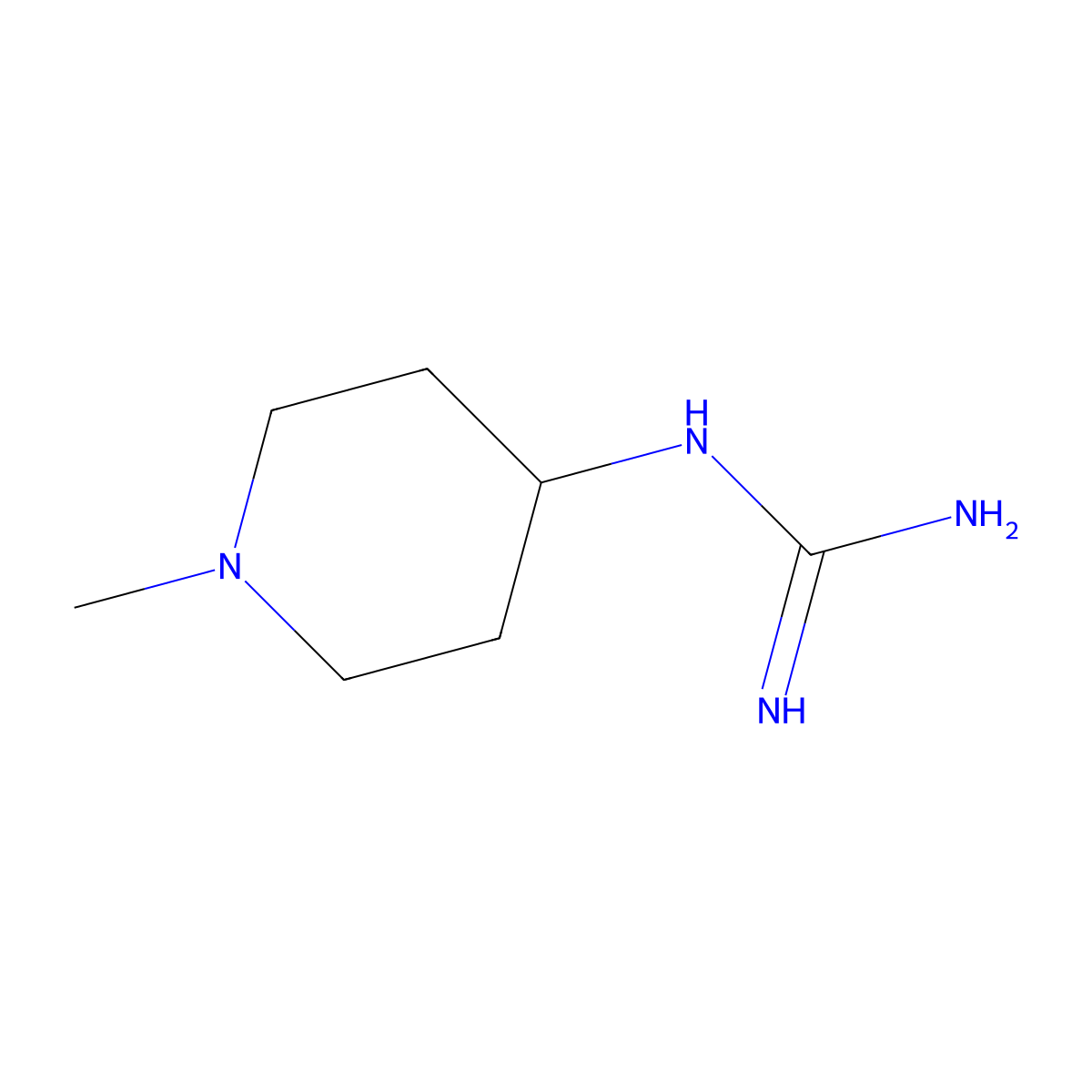 1-(1-Methylpiperidin-4-yl)guanidine molecular structure, CAS 1313488-45-7