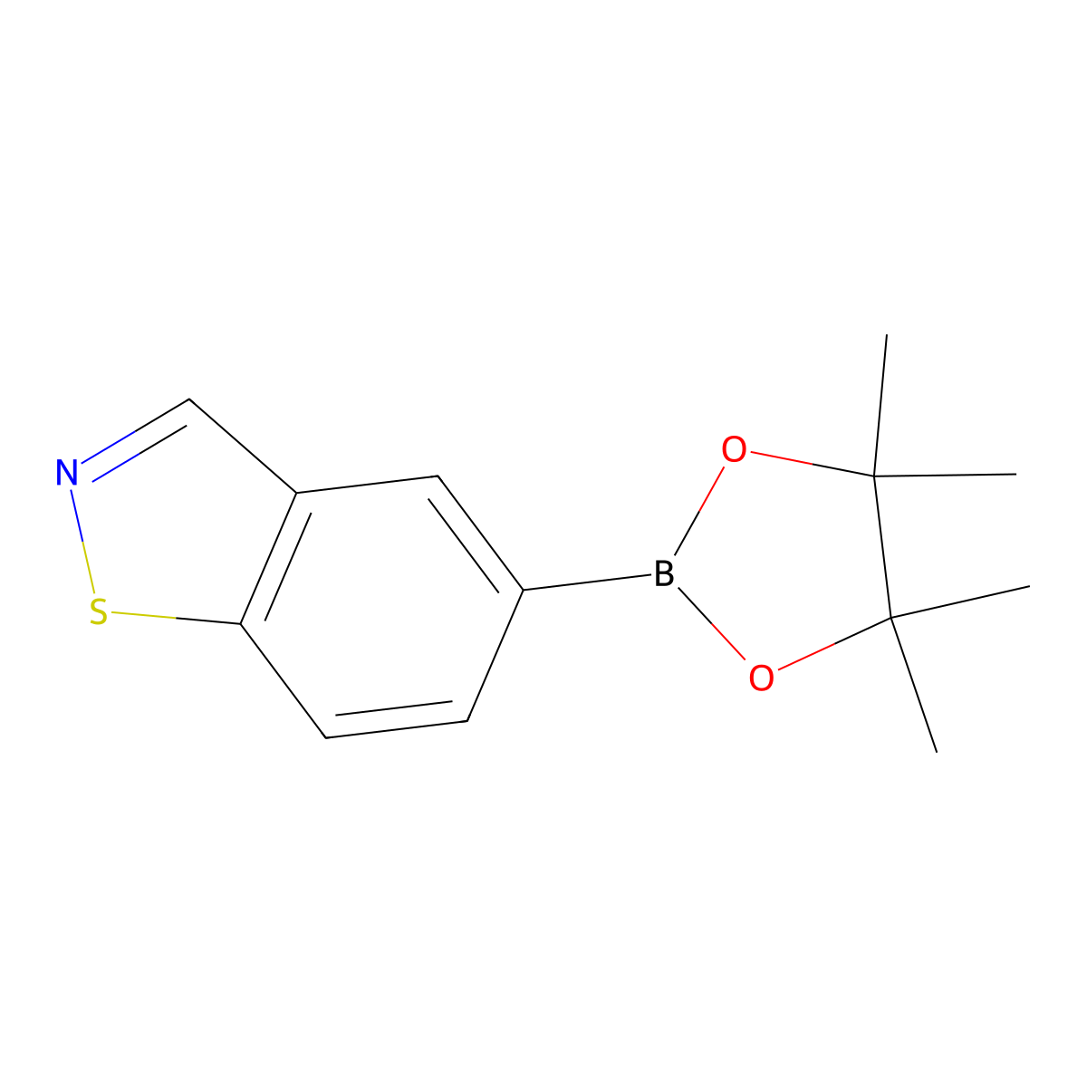 5-(4,4,5,5-Tetramethyl-1,3,2-dioxaborolan-2-YL)benzo[D]isothiazole molecular structure, CAS 1313488-97-9