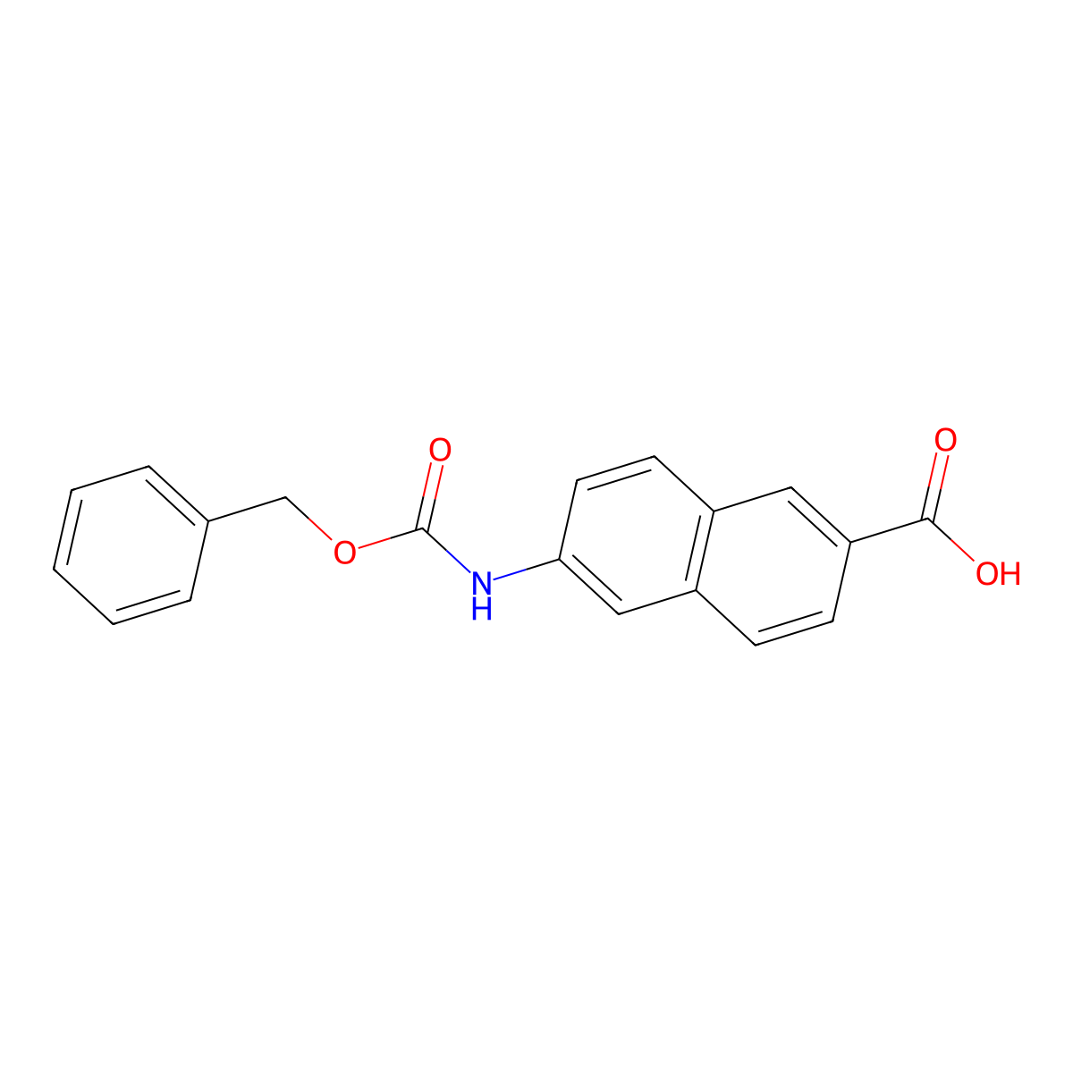 6-{[(Benzyloxy)carbonyl]amino}naphthalene-2-carboxylic acid molecular structure, CAS 1313494-75-5