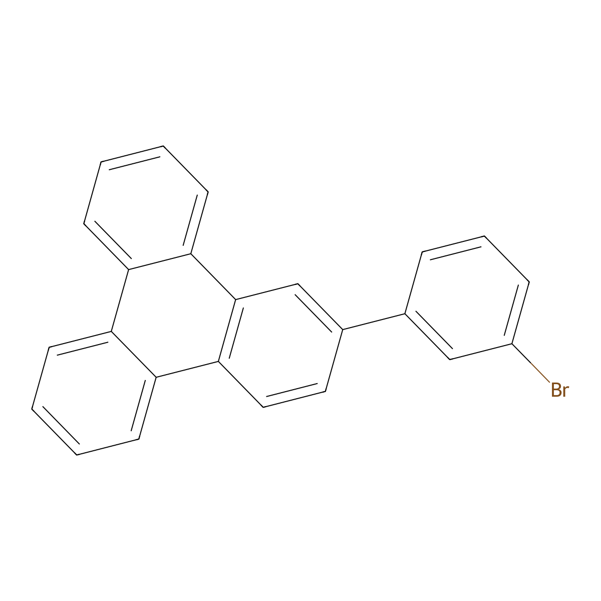 2-(3-Bromophenyl)triphenylene molecular structure, CAS 1313514-53-2