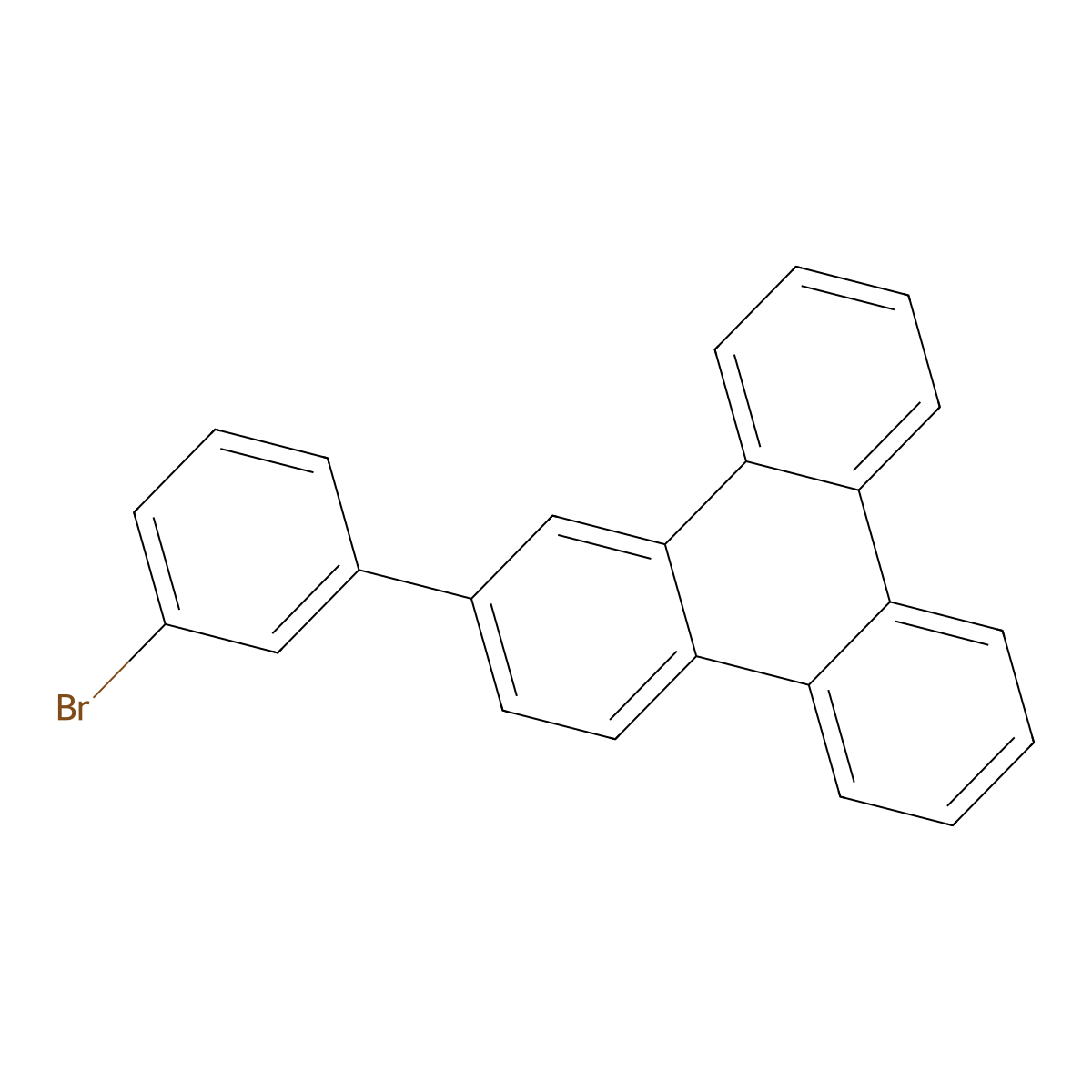 2-(3-Bromophenyl)triphenylene molecular structure, CAS 1313514-53-2