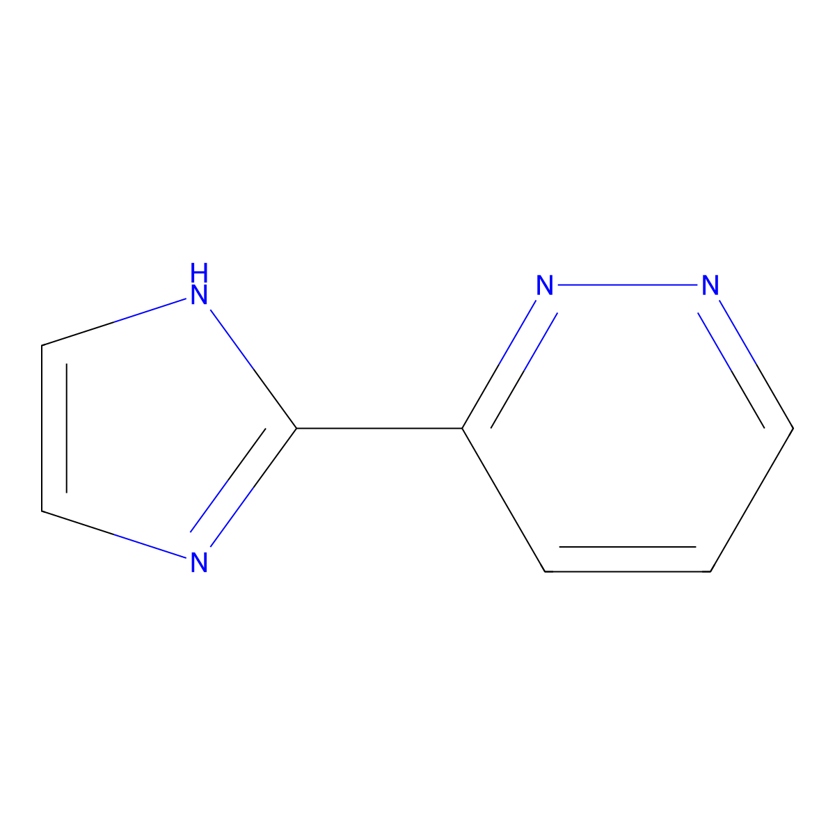 3-(1H-imidazol-2-yl)pyridazine molecular structure, CAS 1313518-15-8