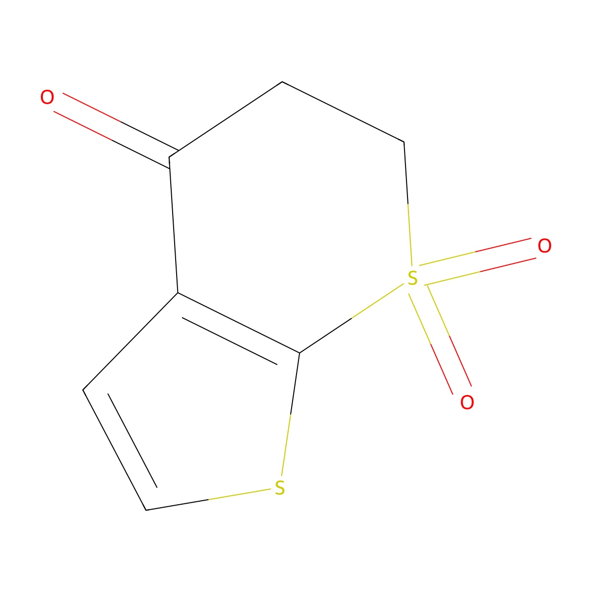 7,7-Dioxo-5,6-dihydrothieno[2,3-b]thiopyran-4-one molecular structure, CAS 131352-47-1