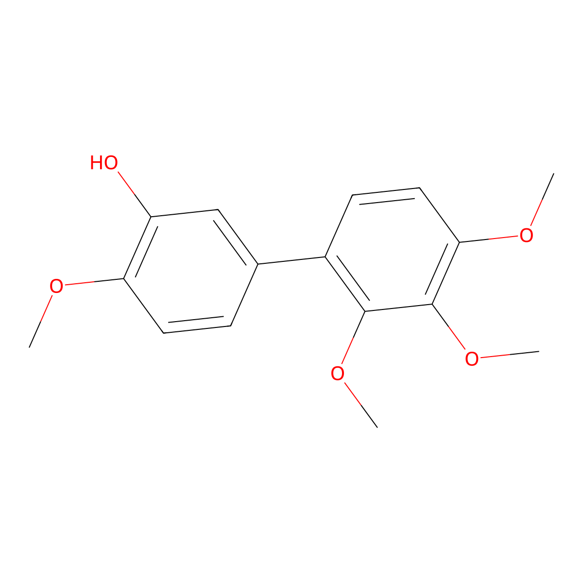 2',3',4,4'-Tetramethoxy-[1,1'-biphenyl]-3-ol molecular structure, CAS 1313547-61-3