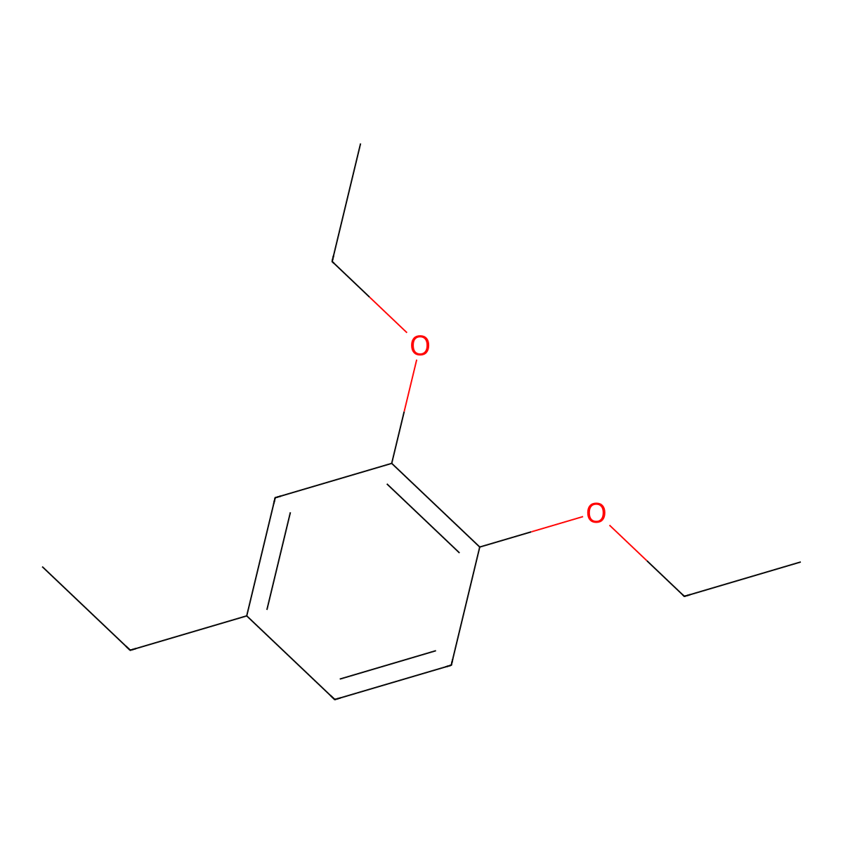 1,2-Diethoxy-4-ethylbenzene molecular structure, CAS 131358-04-8