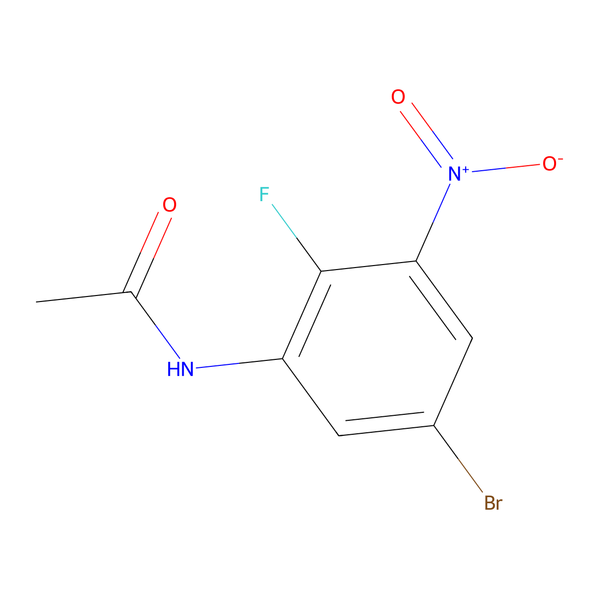5'-Bromo-2'-fluoro-3'-nitroacetanilide molecular structure, CAS 1313588-91-8