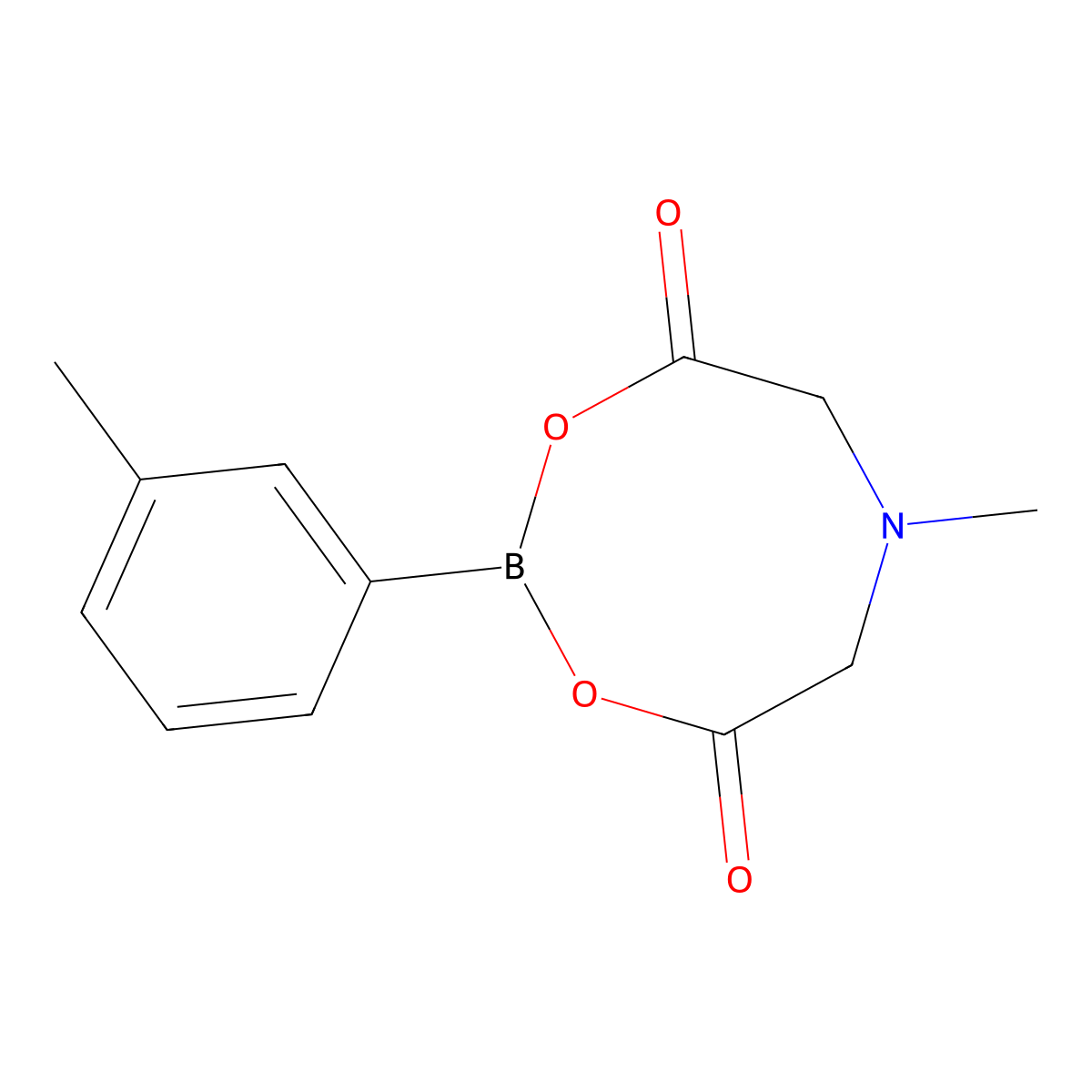 6-Methyl-2-(3-methylphenyl)-1,3,6,2-dioxazaborocane-4,8-dione molecular structure, CAS 1313614-61-7