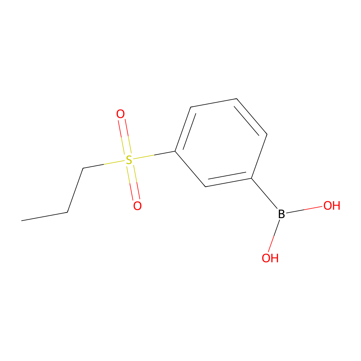 3-(Propylsulfonyl)phenylboronic acid molecular structure, CAS 1313617-52-5
