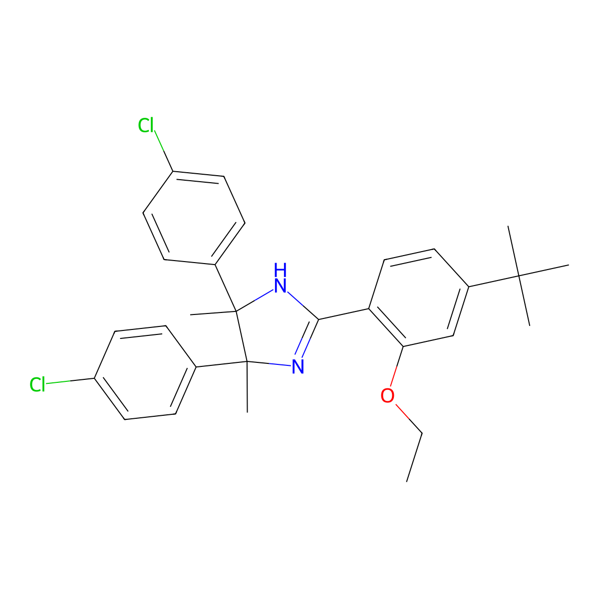 (4R,5S)-2-(4-(tert-Butyl)-2-ethoxyphenyl)-4,5-bis(4-chlorophenyl)-4,5-dimethyl-4,5-dihydro-1H-imidazole molecular structure, CAS 1313703-90-0