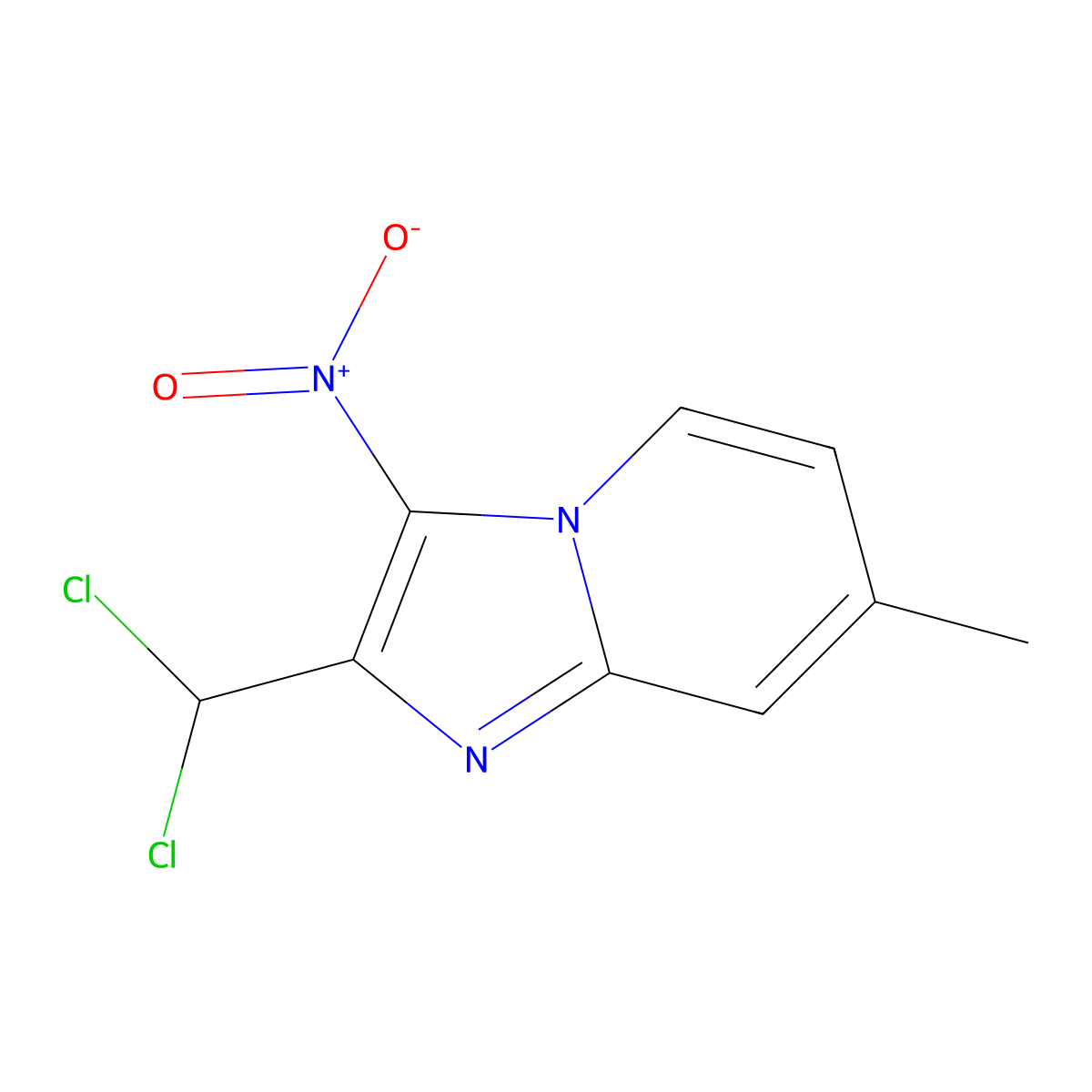 2-(Dichloromethyl)-7-methyl-3-nitroimidazo[1,2-a]pyridine molecular structure, CAS 1313712-28-5
