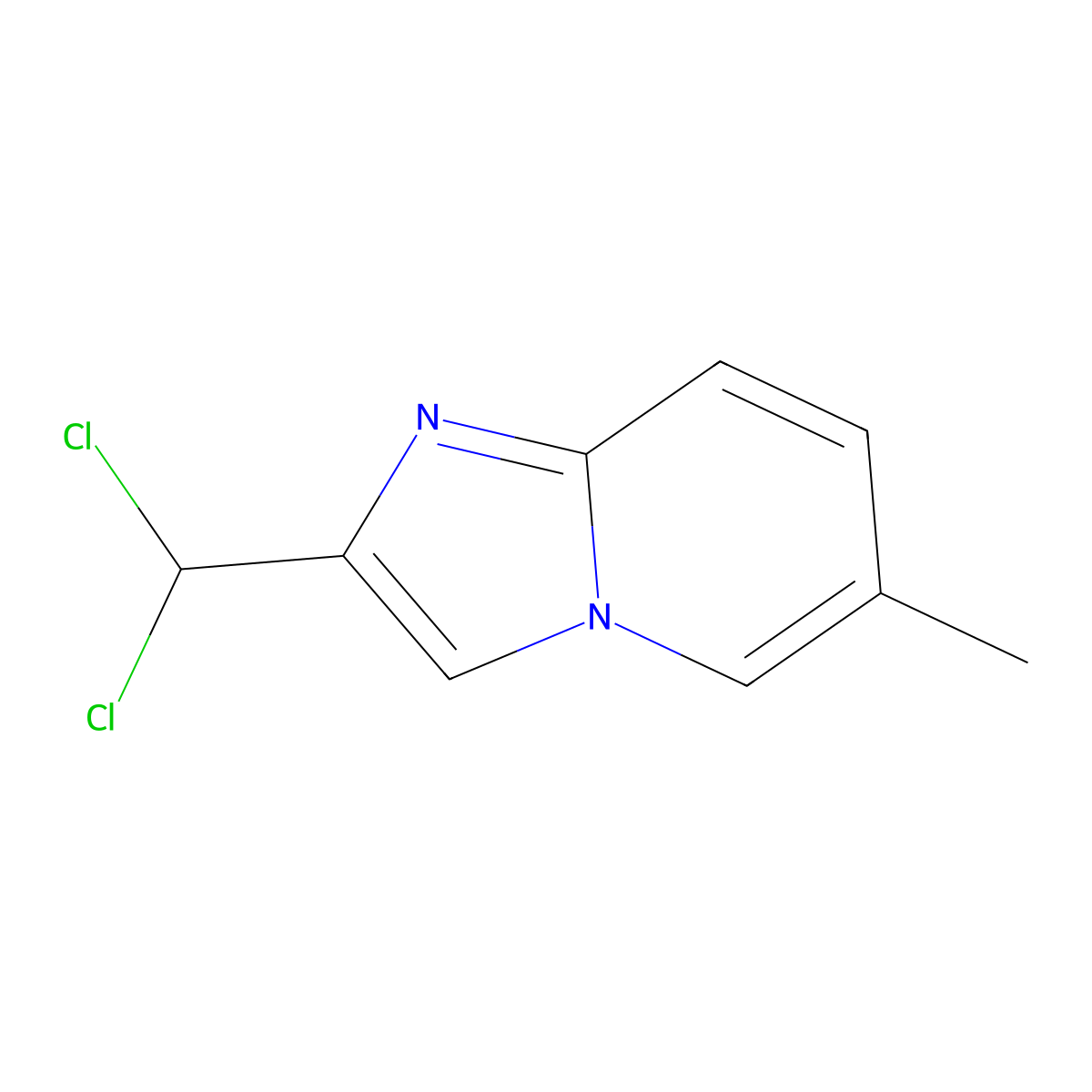 2-(Dichloromethyl)-6-methylimidazo[1,2-a]pyridine molecular structure, CAS 1313712-30-9