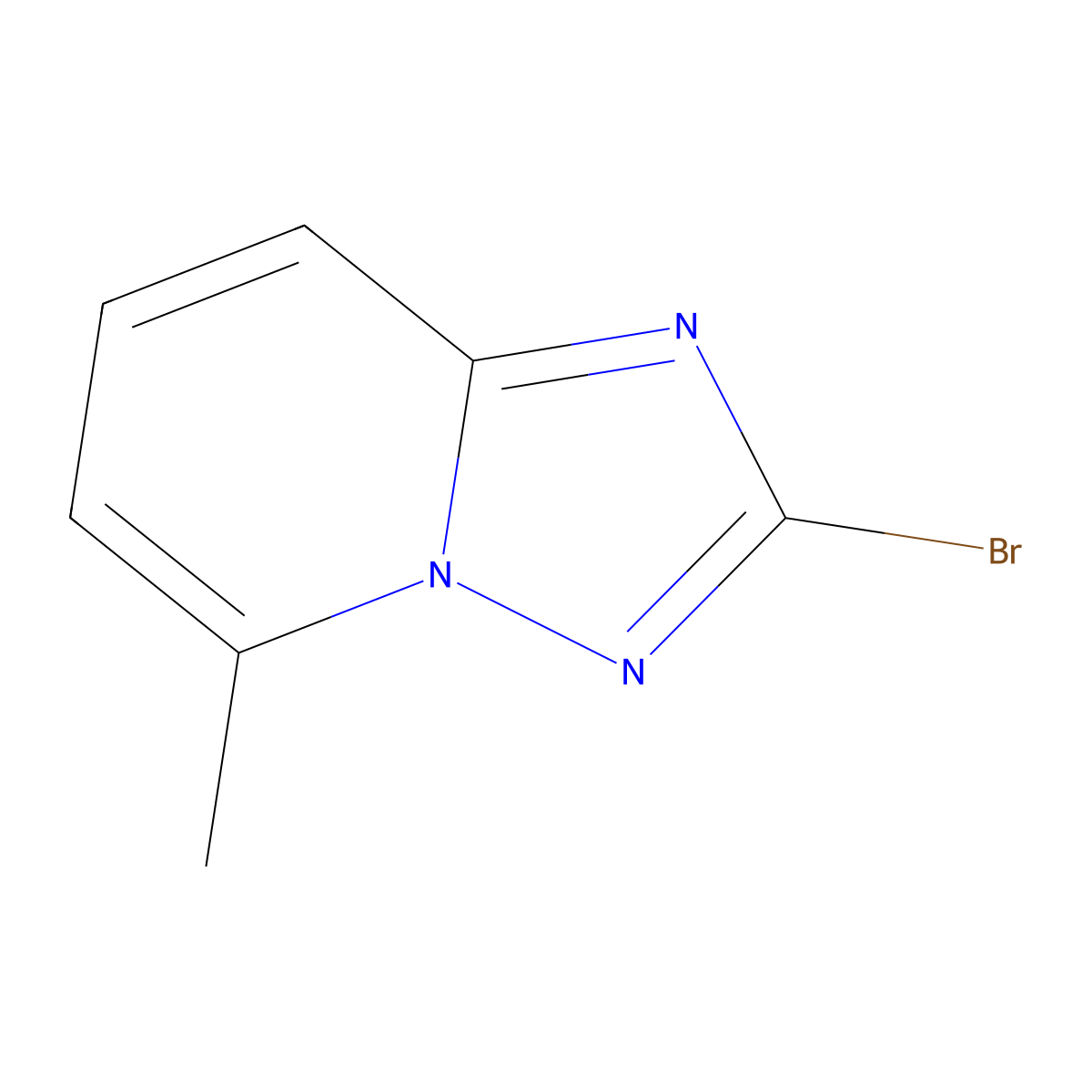 2-Bromo-5-methyl-[1,2,4]triazolo[1,5-a]pyridine molecular structure, CAS 1313712-39-8