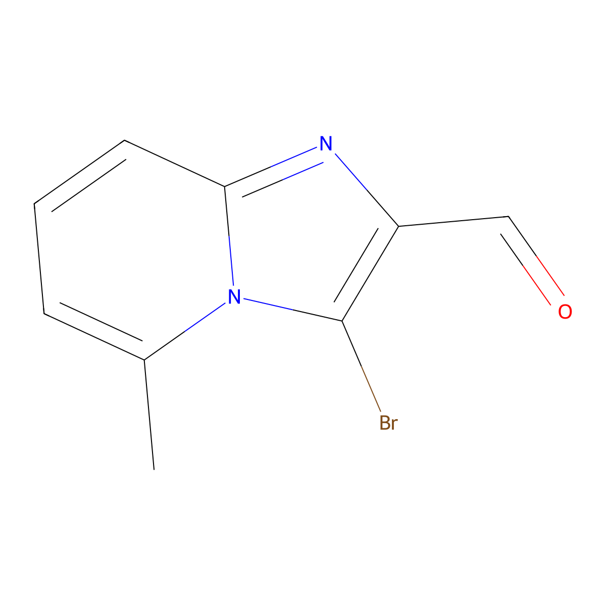 3-Bromo-5-methylimidazo[1,2-a]pyridine-2-carbaldehyde molecular structure, CAS 1313712-51-4
