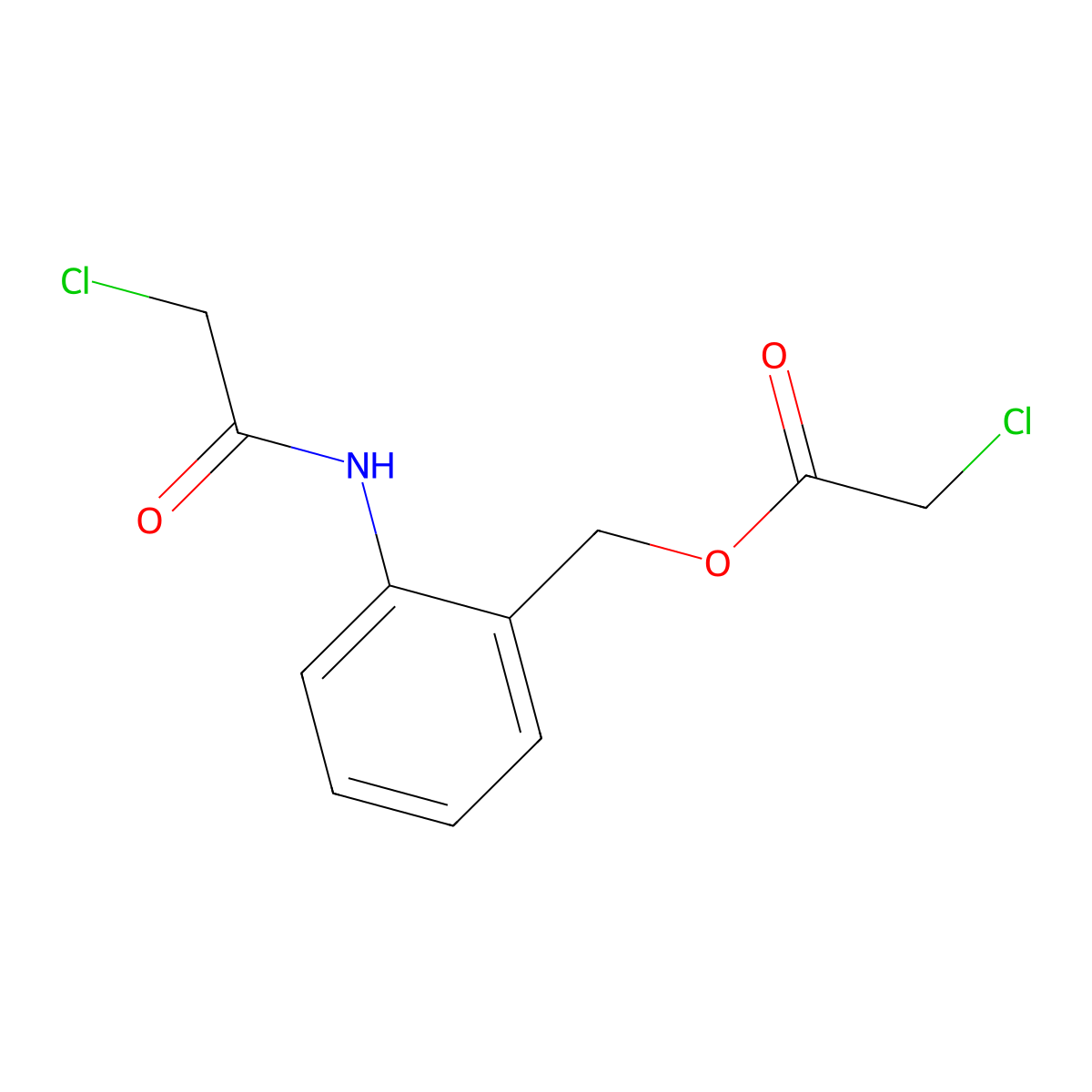 Chloro-acetic acid 2-(2-chloro-acetylamino)-benzyl ester molecular structure, CAS 1313712-59-2