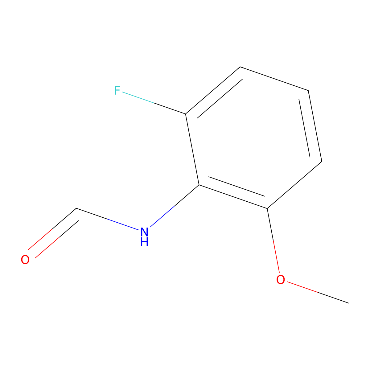 N-(2-fluoro-6-methoxyphenyl)formamide molecular structure, CAS 1313712-60-5