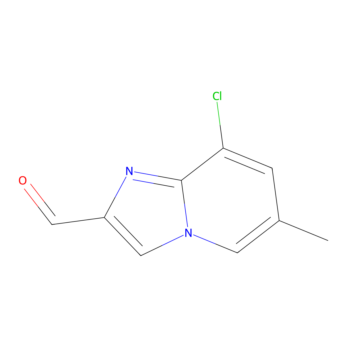 8-Chloro-6-methylimidazo[1,2-a]pyridine-2-carbaldehyde molecular structure, CAS 1313712-64-9