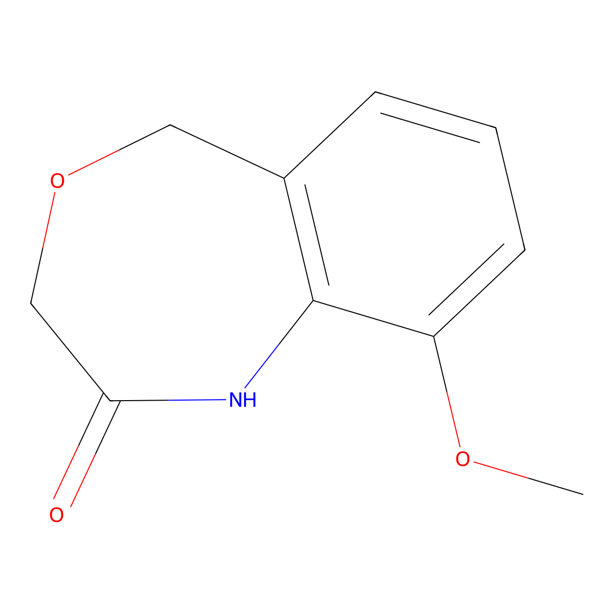 9-Methoxy-3,5-dihydrobenzo[e][1,4]oxazepin-2(1H)-one molecular structure, CAS 1313712-67-2