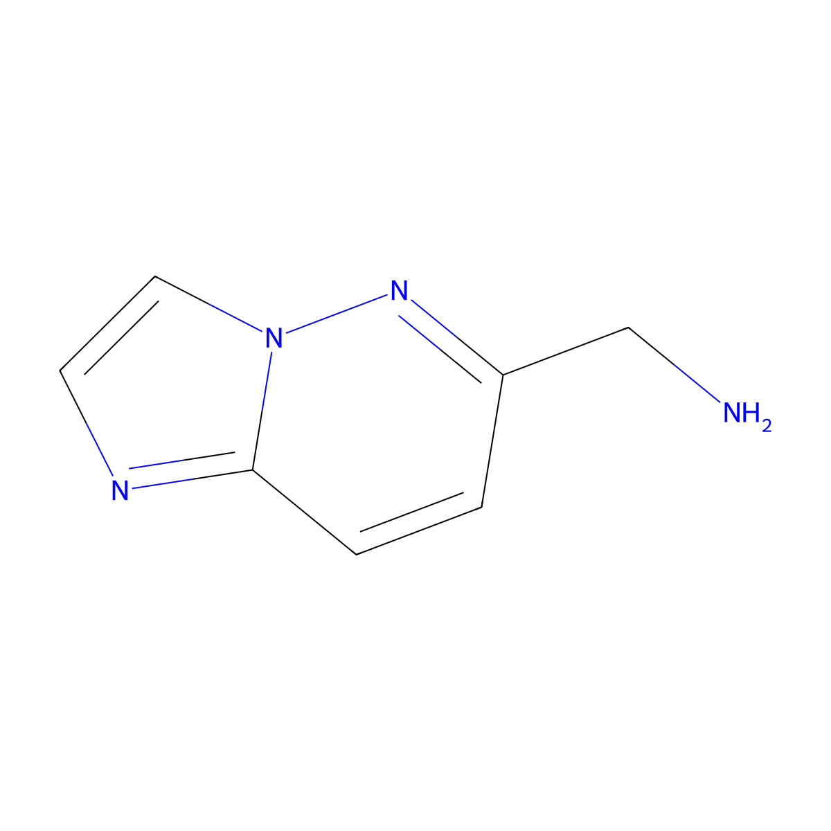 Imidazo[1,2-b]pyridazin-6-ylmethanamine molecular structure, CAS 1313726-22-5