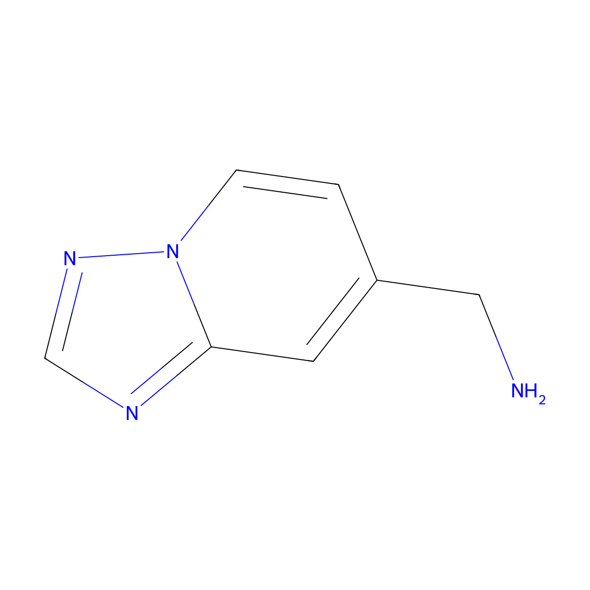 [1,2,4]Triazolo[1,5-a]pyridin-7-ylmethanamine molecular structure, CAS 1313726-30-5