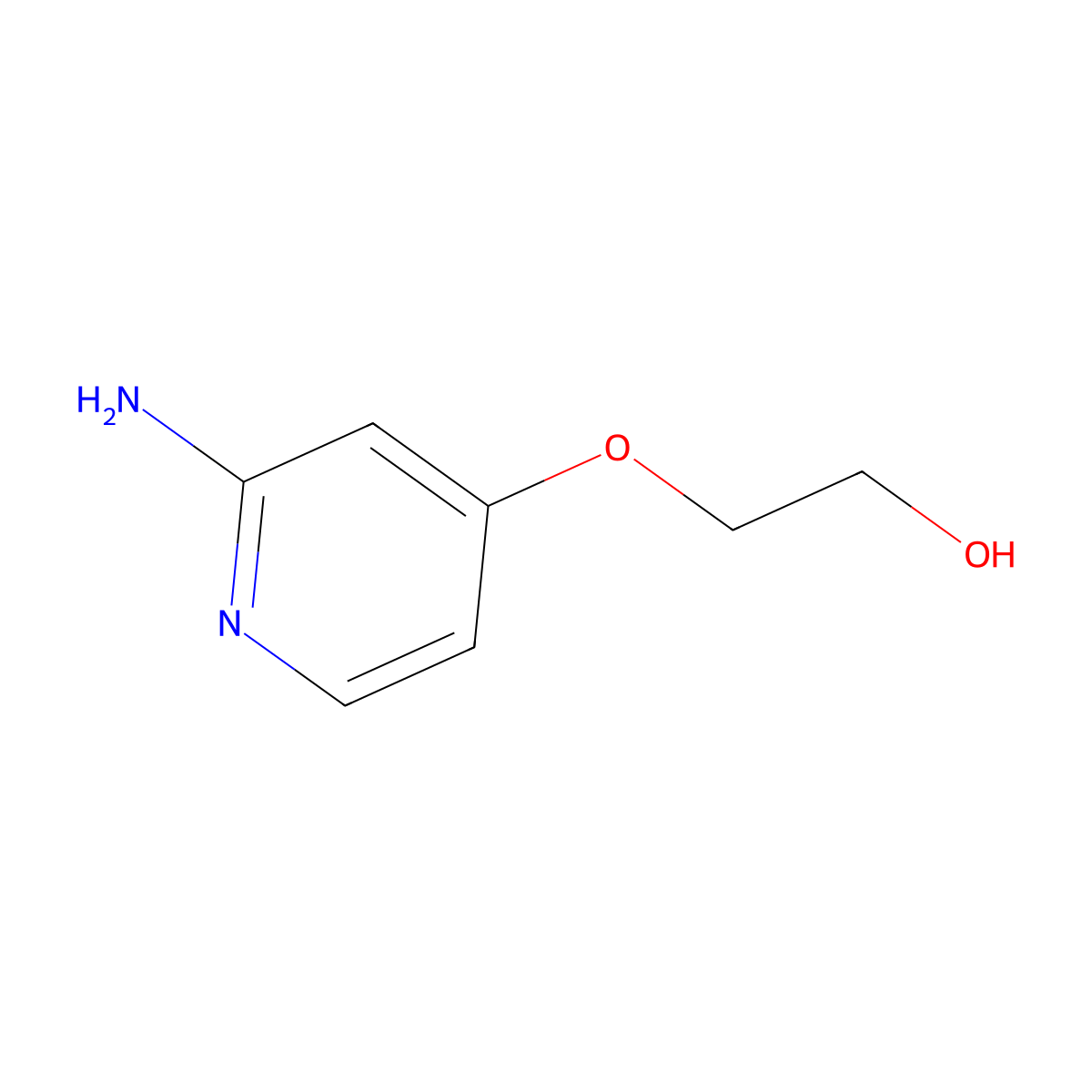 2-((2-Aminopyridin-4-yl)oxy)ethanol molecular structure, CAS 1313726-72-5