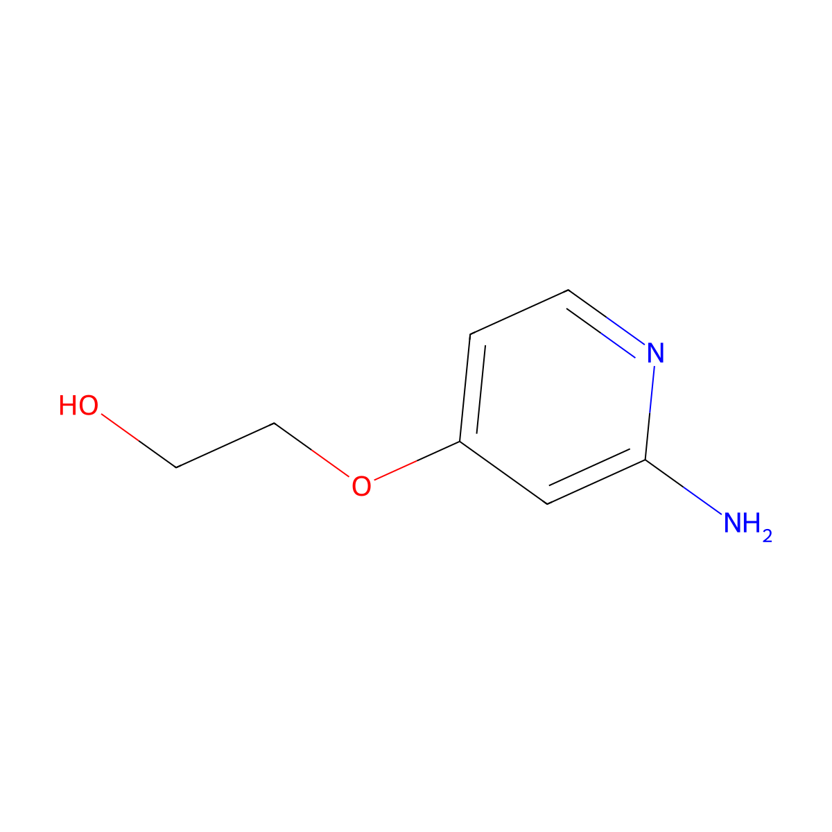 2-((2-Aminopyridin-4-yl)oxy)ethanol molecular structure, CAS 1313726-72-5