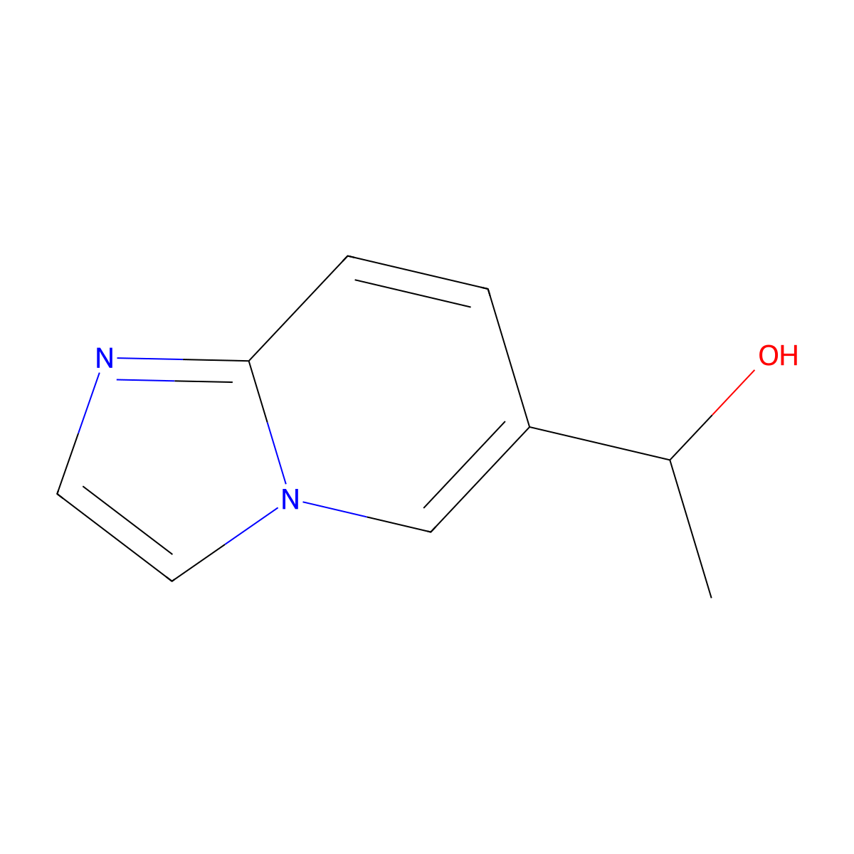 1-(Imidazo[1,2-A]pyridin-6-YL)ethan-1-OL molecular structure, CAS 1313727-04-6