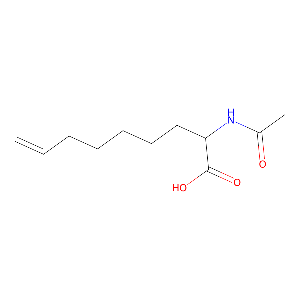 (S)-2-Acetamidonon-8-enoic acid molecular structure, CAS 1313730-63-0