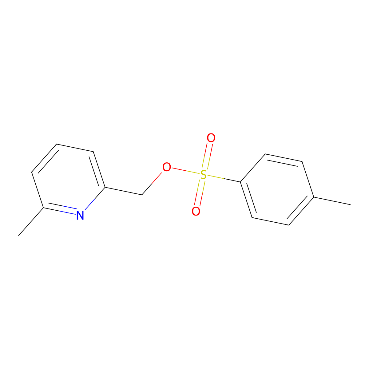 (6-Methylpyridin-2-yl)methyl 4-methylbenzene-1-sulfonate molecular structure, CAS 1313735-48-6