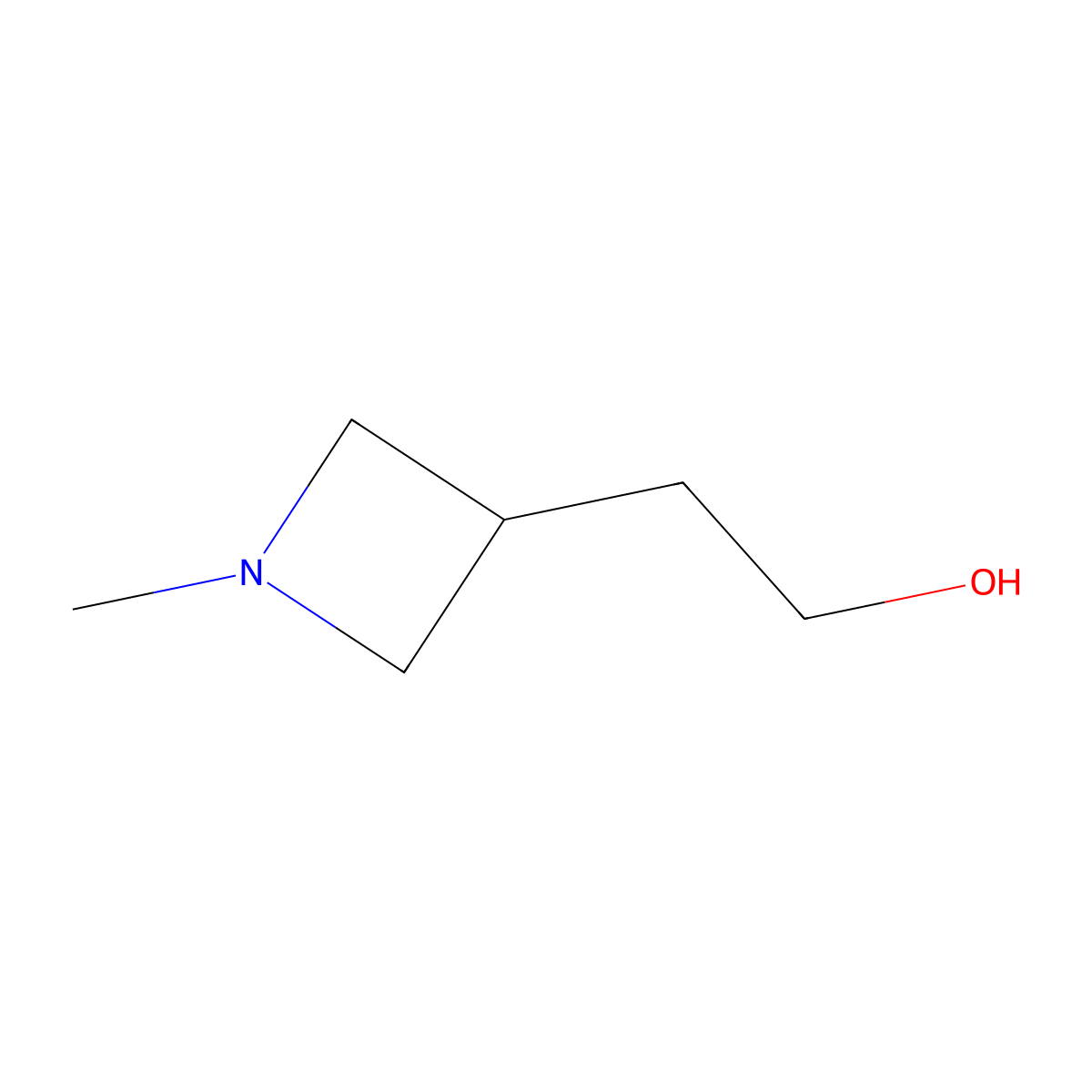 2-(1-Methylazetidin-3-yl)ethan-1-ol molecular structure, CAS 1313738-61-2
