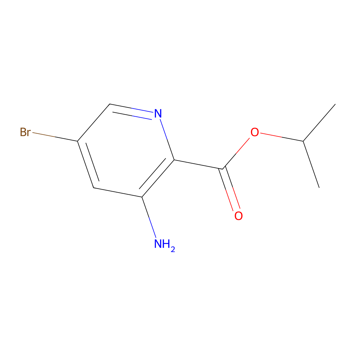 Propan-2-YL 3-amino-5-bromopyridine-2-carboxylate molecular structure, CAS 1313738-67-8