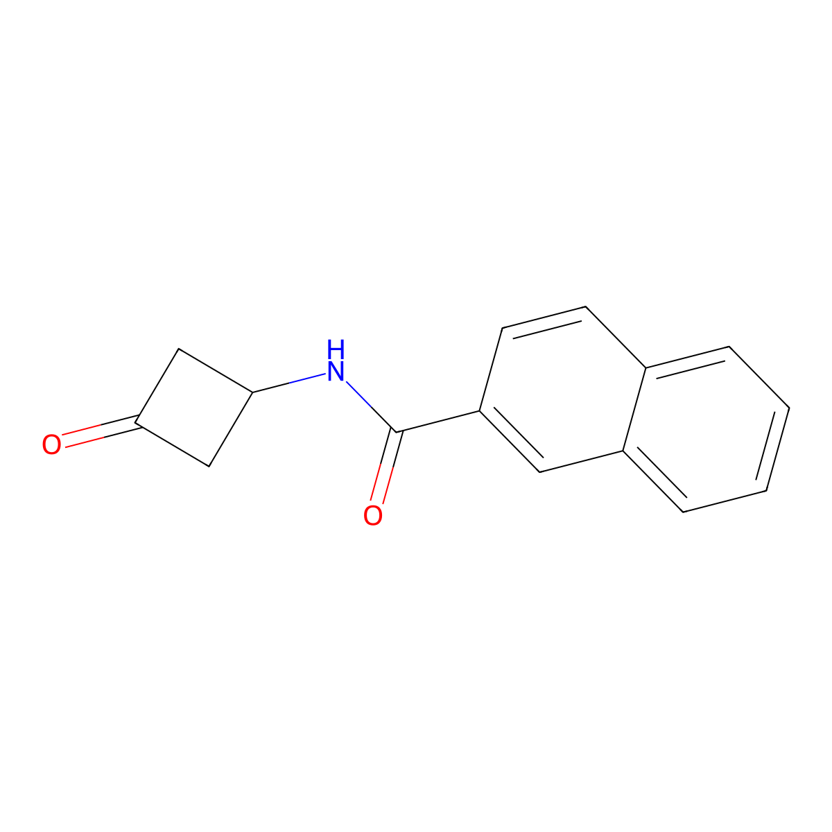 N-(3-Oxocyclobutyl)-2-naphthamide molecular structure, CAS 1313759-93-1