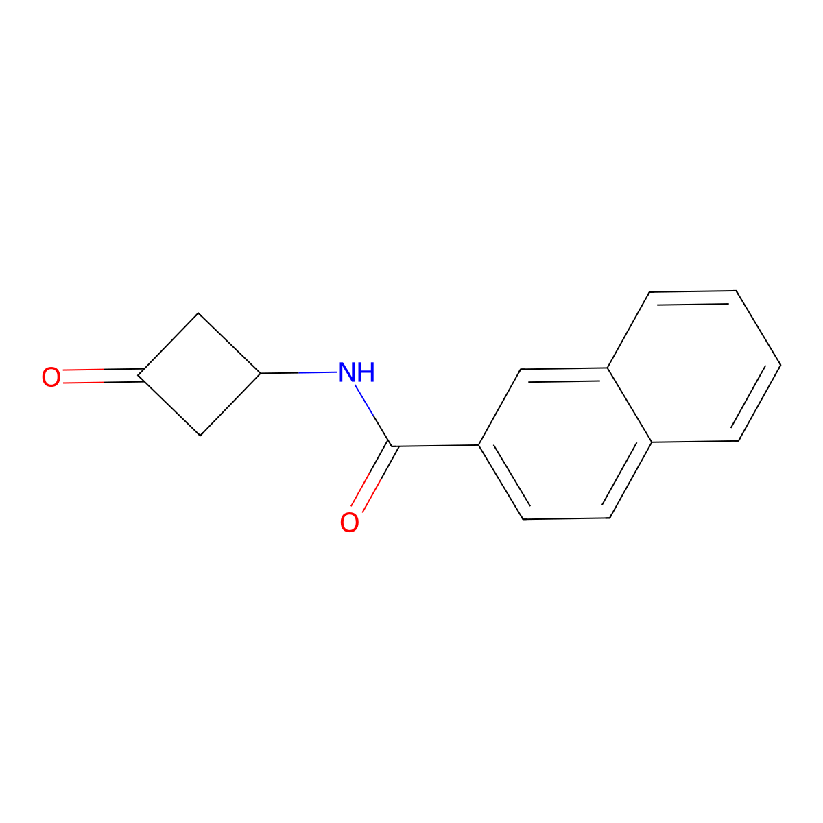 N-(3-Oxocyclobutyl)-2-naphthamide molecular structure, CAS 1313759-93-1