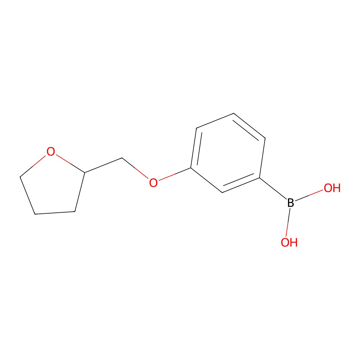 3-(Oxolan-2-ylmethoxy)phenylboronic acid molecular structure, CAS 1313760-56-3