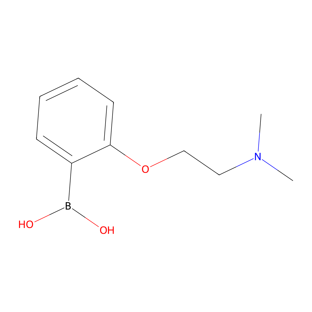 (2-(2-(Dimethylamino)ethoxy)phenyl)boronic acid molecular structure, CAS 1313760-59-6