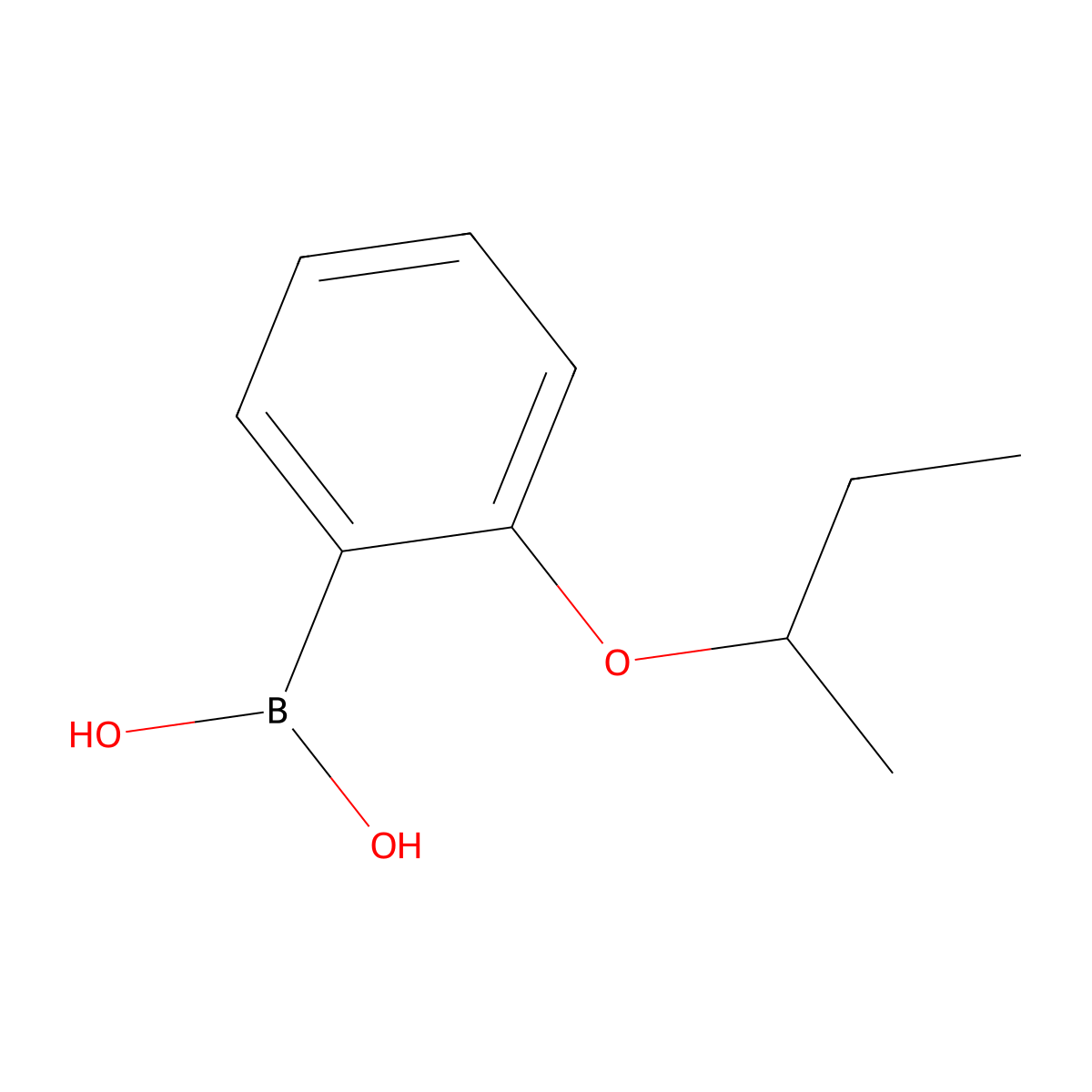 [2-(Butan-2-yloxy)phenyl]boronic acid molecular structure, CAS 1313760-87-0