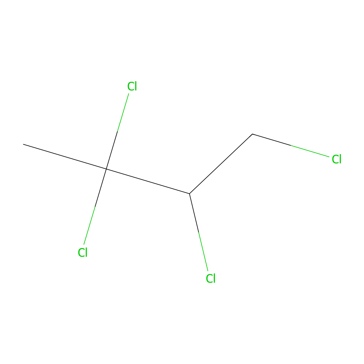 1,2,3,3-Tetrachlorobutane molecular structure, CAS 13138-51-7
