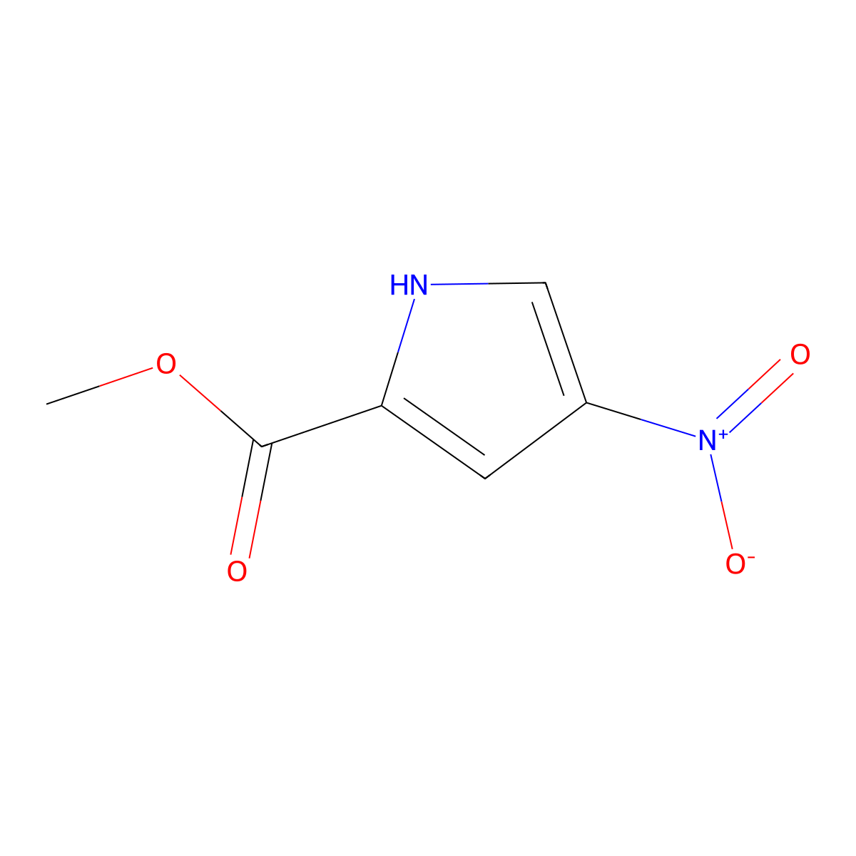 Methyl 4-nitro-1h-pyrrole-2-carboxylate molecular structure, CAS 13138-74-4