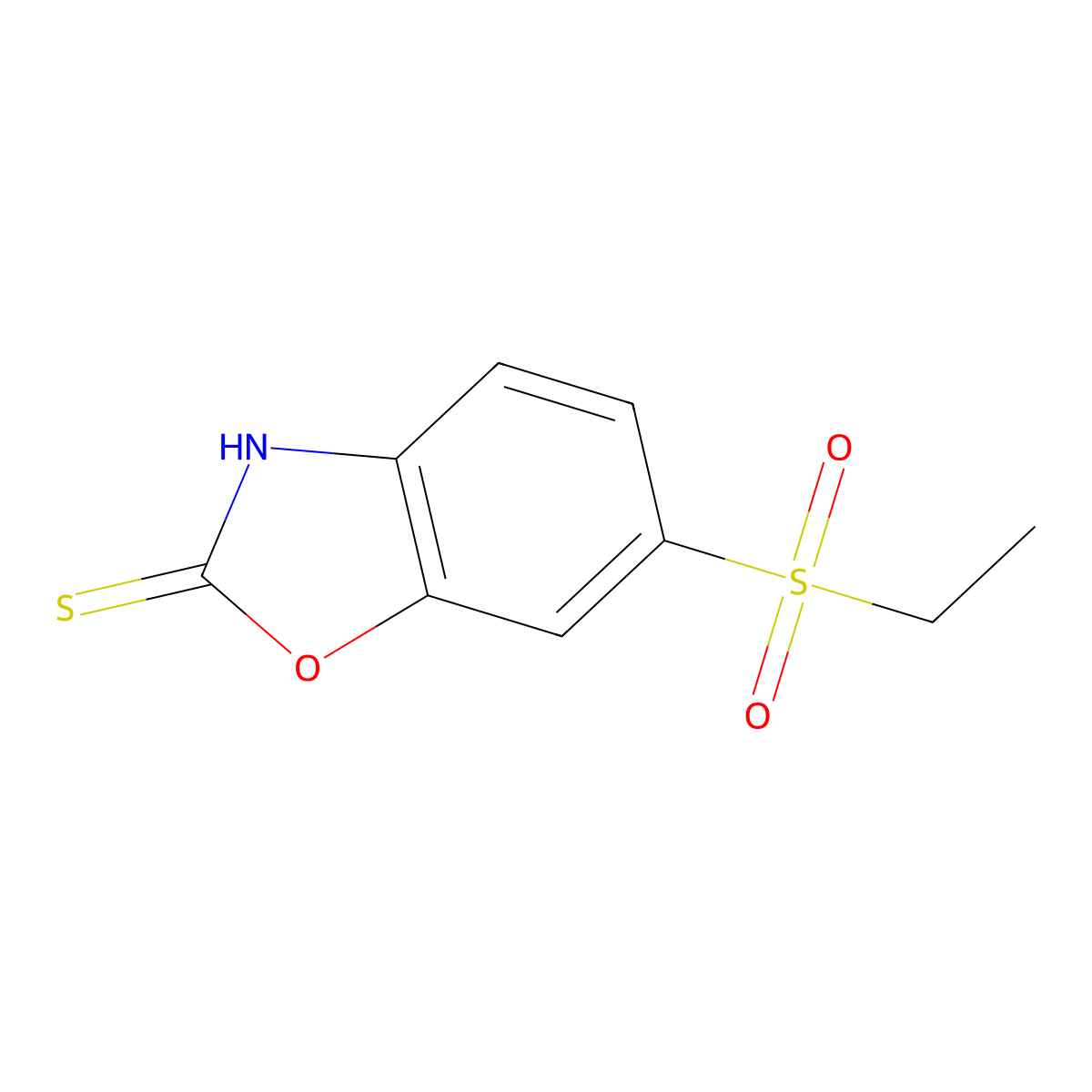 6-(Ethylsulfonyl)-1,3-benzoxazole-2-thiol molecular structure, CAS 1313829-46-7