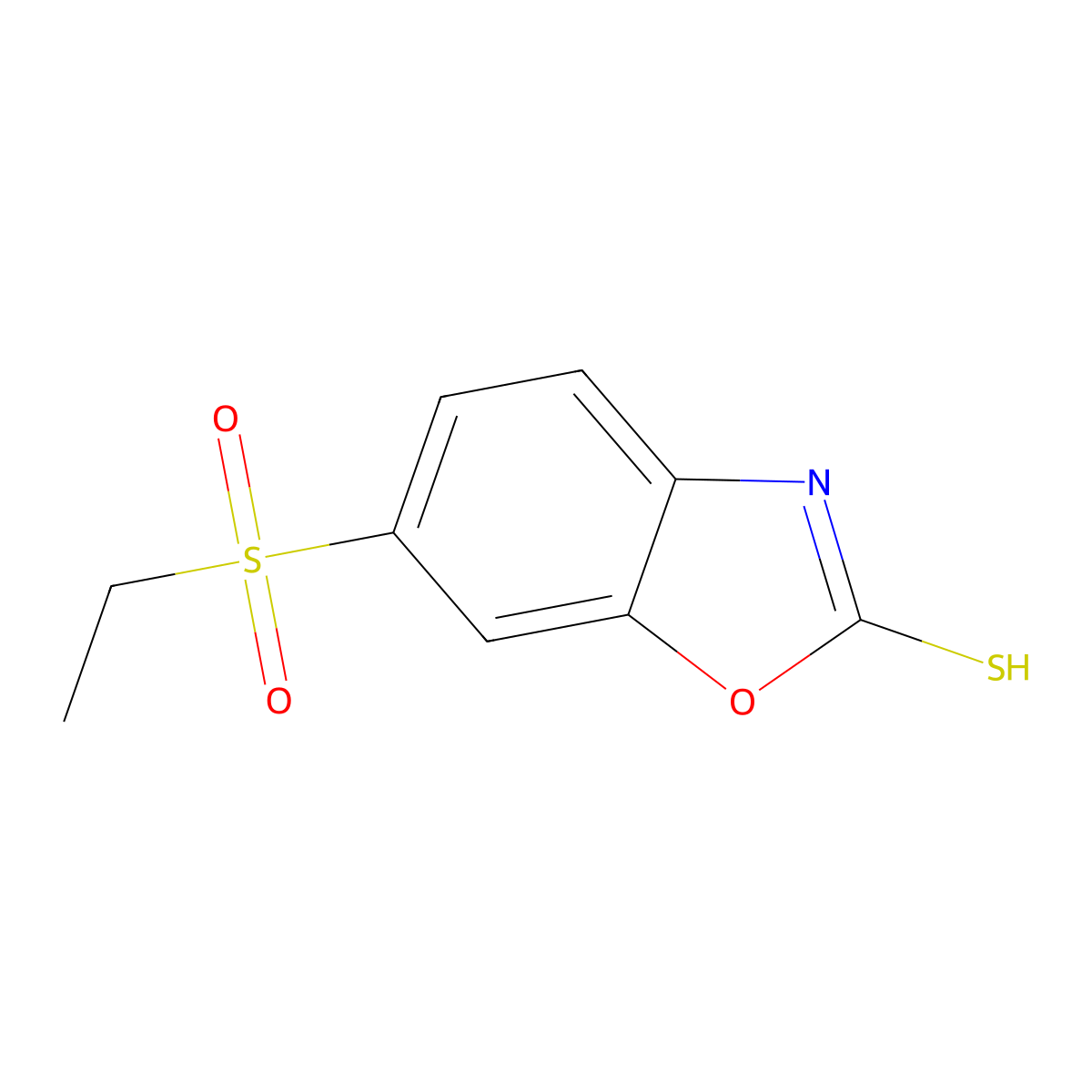 6-(Ethylsulfonyl)-1,3-benzoxazole-2-thiol molecular structure, CAS 1313829-46-7