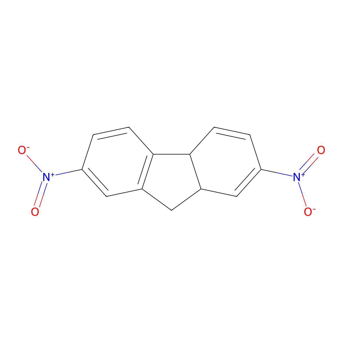 2,7-Dinitro-4a,9a-dihydrofluorene molecular structure, CAS 1313829-60-5