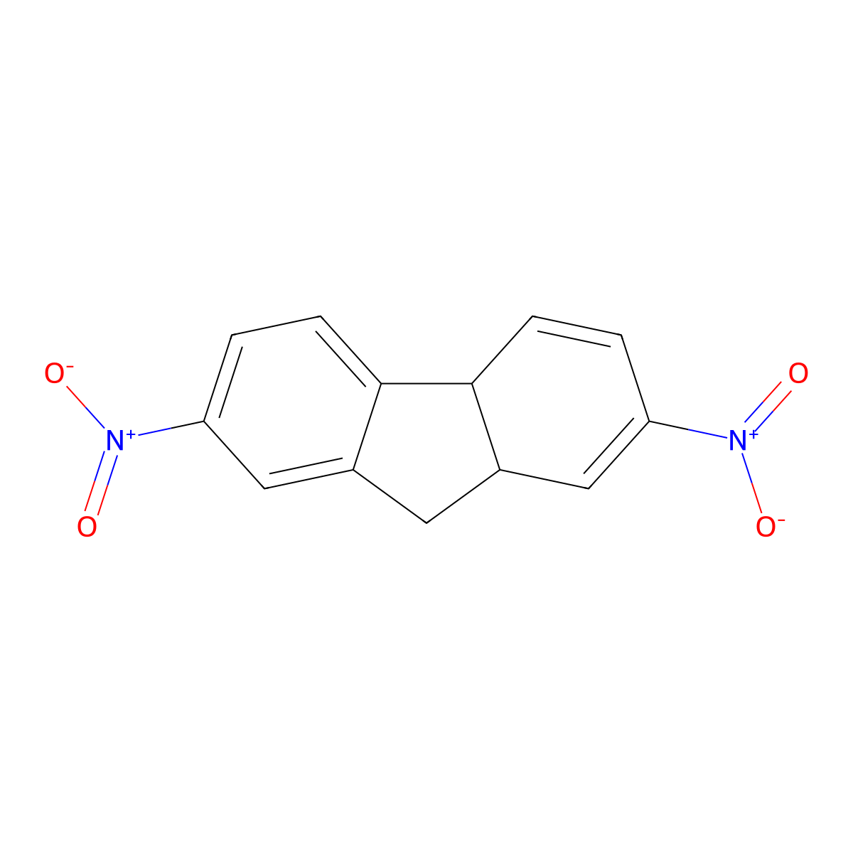 2,7-Dinitro-4a,9a-dihydrofluorene molecular structure, CAS 1313829-60-5