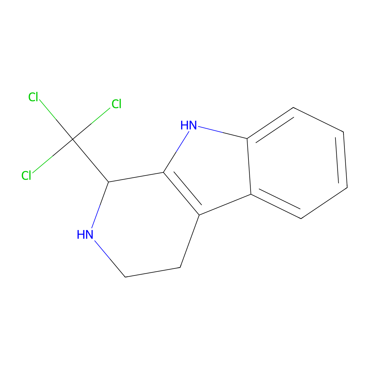 1-Trichloromethyl-1,2,3,4-tetrahydro-beta-carboline molecular structure, CAS 131384-80-0