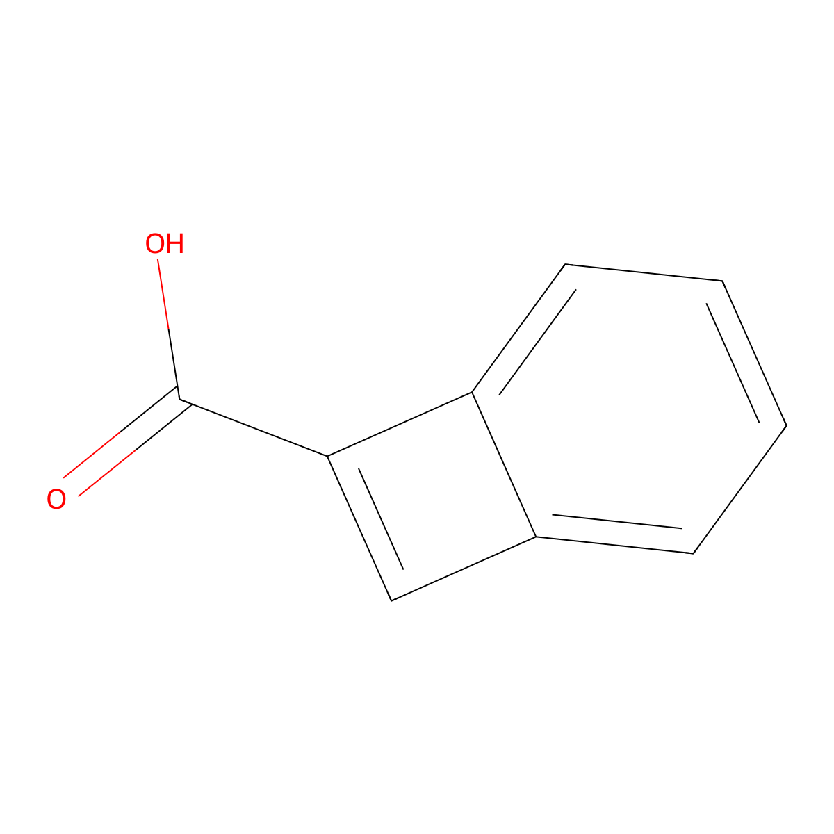 1-Benzocyclobutenecarboxylic acid molecular structure, CAS 131384-94-6